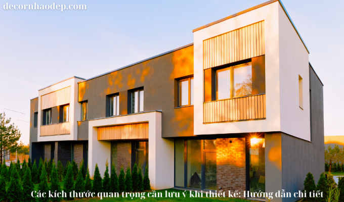 Các kích thước quan trọng cần lưu ý khi thiết kế: Hướng dẫn chi tiết